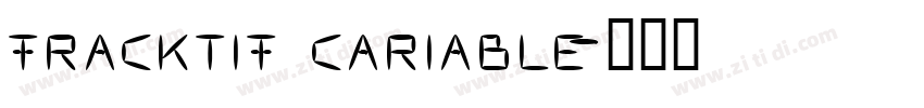 fracktif cariable字体转换